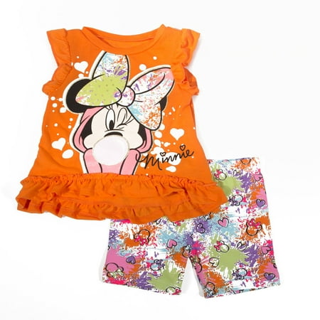

Minnie Mouse I Heart Minnie Bike Short Set (4T)