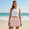 thumbnail image 5 of Xoenoiee Pink Polka Dot Print Womens Pleated Tennis Skirt High Waisted Golf Skirts with 2 Pockets Lightweight Athletic Skort Workout Pickleball, L, 5 of 6