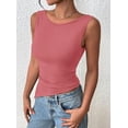 thumbnail image 4 of PRETTYGARDEN Womens Ruched Tank Tops Summer Sleeveless Slim Fit T Shirts Blouses Going Out Y2K Fashion Clothes, 4 of 7