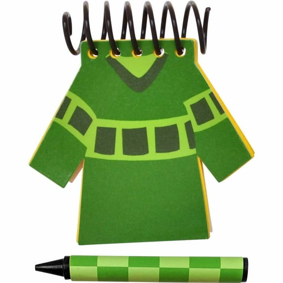 Handcrafted GREEN SHIRT Handy Dandy Notebook