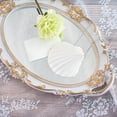 thumbnail image 4 of DOLITY Retro Gold Mirror Plate Cosmetic Storage Tray Decorative Tray for Wedding Makeup White ellipse, 4 of 9
