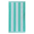 thumbnail image 3 of Superior Cotton Striped Oversized Beach Towel, 34" x 64", Mint, 3 of 13