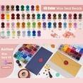 thumbnail image 2 of Giphtpoeet Wax Seal 48 Colors 1248 Pcs Sealing Beads Kit Refill Wax Pellets for Letters, Gift, DIY Craft, 2 of 9