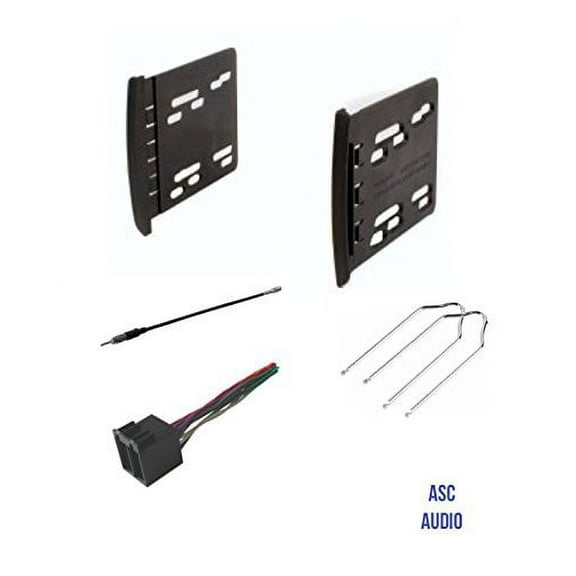 ASC Car Stereo Dash Kit, Wire Harness, Antenna Adapter, and Radio Tool for Installing a Double Din Radio for 2003 - 2004 Ford Focus with Factory Blaupunkt System