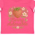 thumbnail image 4 of Inktastic Berry Adorable Strawberry Floral Design Boys or Girls Toddler T-Shirt, 4 of 5