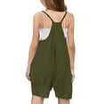 thumbnail image 5 of Girls Loose Overalls V Neck Sleeveless Romper Spaghetti Strap Harem Short Pants Jumpsuits 50% Summer Saving, 5 of 7
