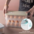 thumbnail image 3 of Egg Box Fridge 2pcs Egg Storage Box 10 Eggs, Plastic Egg Box with Cover, Egg Food Box for Refrigerator Kitchen Picnic Camping, 3 of 5