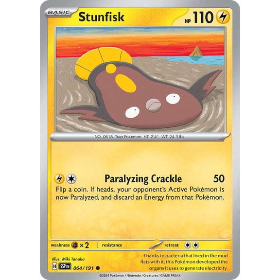 Pokemon Surging Sparks Common Stunfisk #64