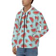 thumbnail image 3 of Naloa Watermelon Men’s Hoodies, Zip up Hoodie, Sweatshirts,Hoodies for Men Sizes S-3XL-XX-Large, 3 of 5