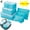 Blue, variant on PULLIMORE Travel Storage Bags Waterproof Mesh Packing Cube Luggage Organizer Pouch (Rose Red)