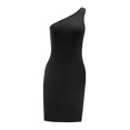 thumbnail image 3 of Vestido de verano con hombros descubiertos para mujer, elegante, suave, ajustado, informal SG, 3 of 7