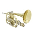 thumbnail image 1 of Professional Bb Flat Cornet Brass Instrument with Carrying Case Gloves Cleaning Cloth Brushes, 1 of 7