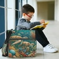 thumbnail image 3 of 3 Ring Zipper Binder with Shoulder Strap Waterproof Trapper Keeper 2 Inch D-Ring 500 Sheets Capacity Underwater Sea Ocean Turtle, 3 of 8