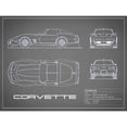 thumbnail image 3 of Rogan, Mark 24x19 Black Modern Framed Museum Art Print Titled - Corvette C3-Grey, 3 of 5