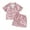 Pink, variant on Bagilaanoe 2Pcs Little Girl Easter Pajamas Set Toddler Print Short Sleeve Shirt and Shorts 1T 2T 3T 4T 5T 6T 7T Kids Summer Sleepwear Loungewear