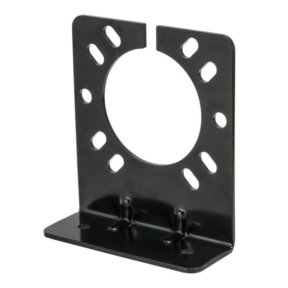 Husky Towing Trailer Wiring Connector Mounting Bracket 33069 Bolt-On; Black; Single