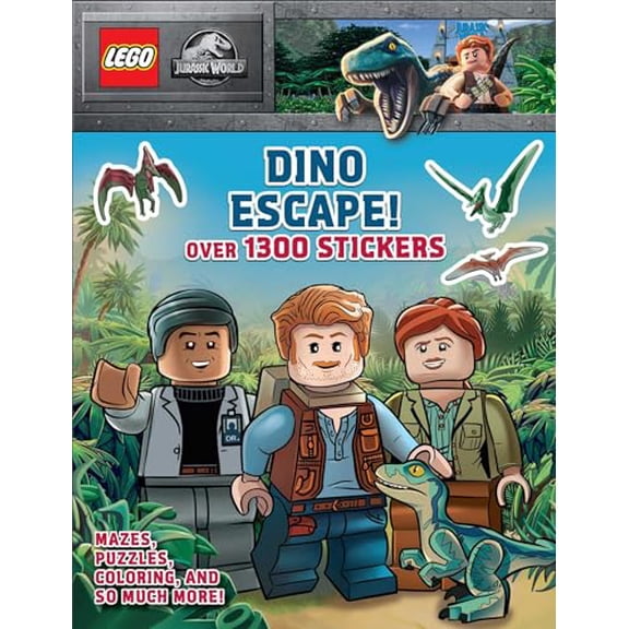 Pre-Owned Lego Jurassic World: Dino Escape!: Over 1300 Stickers (Paperback) 0794448429 9780794448424