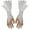 504_White, variant on Masquerade Fingerless Gloves for Women Evening Dresses With Feathers Elegant Fashion Accessories Lace Womens Mittens Black