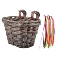 thumbnail image 2 of Baoblaze Bike Basket with 2 Straps Carrier Basket for Sports Cycling Shopping Dark Brown, 2 of 8