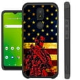 thumbnail image 1 of Compatible with Cricket Icon 3 | Cricket Splendor | AT&T Motivate 2 | AT&T Motivate 3; Hybrid Fusion Guard Phone Case Cover (US Soldier Flag), 1 of 1