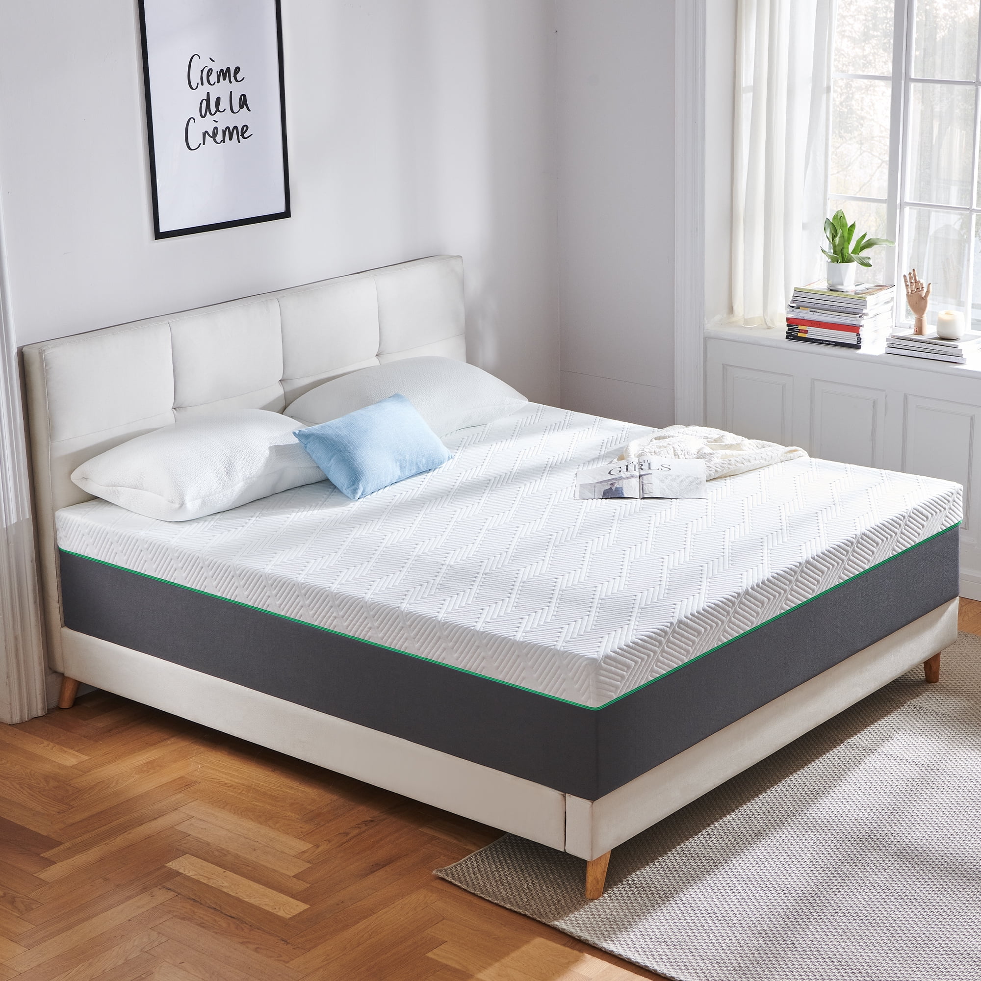 Full Size Mattress, FCCTO 12" Memory Foam Mattress in a Box,Adult