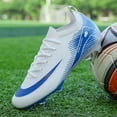 thumbnail image 2 of Botas de fútbol de entrenamiento profesional para hombre, zapatos de fútbol unisex, botines de césped de tendencia, transpirables, para exteriores, ultraligeros, antideslizantes, 2 of 5