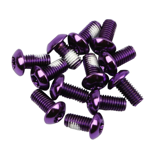 12 Uds tornillos de Rotor de de de montaña de material acero inoxidable tornillos M5 * 11,5mm tornillo de de tornillo fijo para rep Púrpura