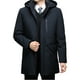 thumbnail image 5 of Chaqueta de invierno informal de moda para hombre 2023, abrigo largo con capucha, parka gruesa acolchada de algodón con cremallera, abrigo de color a la moda, 5 of 5