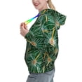 thumbnail image 2 of Daiia Thorns Of Macro Cactus Pattern Women's Fashion Hoodies & Sweatshirts with Kangaroo Pocket Hooded Sweatshirt with Eye-catching Drawstrings-XX-Large, 2 of 7