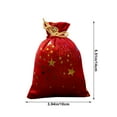 thumbnail image 3 of hengsof Christmas Drawstring Velvet Gift Bags Soft Cloth Candy Bags for Holiday Party Favors Christmas Gift Bags Candy Drawstring Bags, 3 of 6