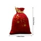 thumbnail image 3 of Bolsa de regalo de terciopelo con cordón y estampado de pentagrama | Bolsas para dulces y golosinas navideñas | Bolsita decorativa pequeña para dulces, regalos y recuerdos de fiesta, 3 of 6
