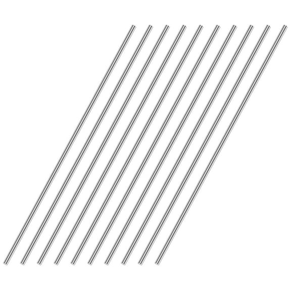 Uxcell 17.72 x 0.06" 304 Stainless Steel Solid Round Rod for DIY Craft 12Pcs