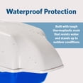 thumbnail image 2 of Ferplast Cosmic Outdoor Cat Litter Box - Waterproof Dog-Proof Cat Toilet with Tunnel Entry, High-Sided Base for Litter Containment, Easy-Clean Design, Durable Thermoplastic Resin in Blue, 2 of 5