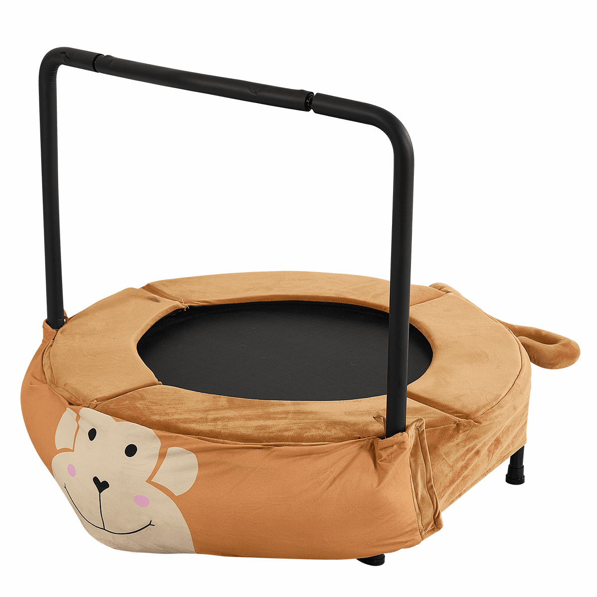 Seizeen Kids Trampoline for Toddler, 36’’ Mini Foldable Trampoline with Handle, Cute Monkey Small Rebounder as Birthday, Christmas Gift for 3-7 Years Boys & Girls