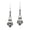 Other, variant on Ornate Marcasite & Oval Mother of Pearl Inlay Sterling Silver Dangle Earrings