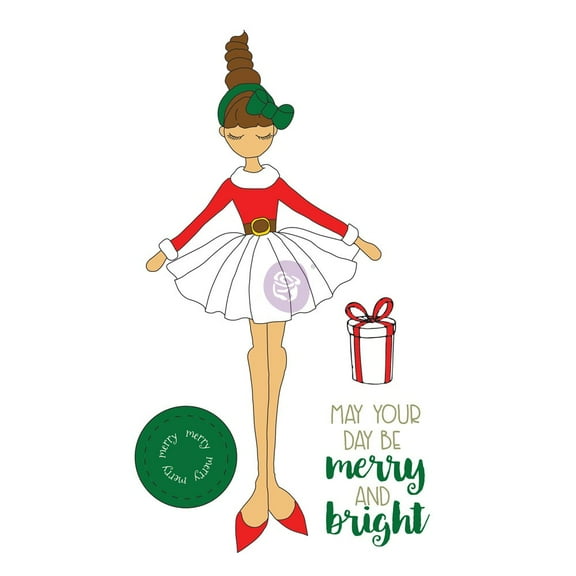 PRIMA MARKETING INC JN Christmas Stamp Merry Doll UPC 655350912376
