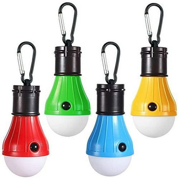 Doukey Portable LED Camping Lantern 4 Pack Emergency Light for Hiking