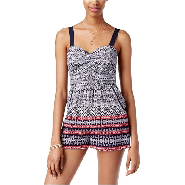 American Rag - Mameluco estampado sin mangas para mujer, multicolor, mediano