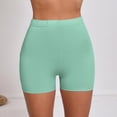 thumbnail image 5 of Ahuyic Athletic Shorts for Women,Womens Running Shorts,Woman Solid Color Elastic High Waist Yoga Shorts Slim Pants, 5 of 6