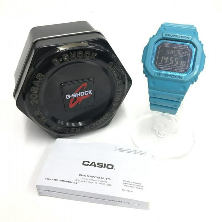 Pre-Owned CASIO G-SHOCK GW-M5610MD-2JF turquoise blue tough solar
