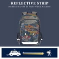 thumbnail image 5 of FORMRS Unisex School Backpack 17" Student Travel Bag with Laptop Compartment, Colorful Goldfish, 5 of 7