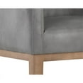 thumbnail image 6 of Home Square Lionel 30" Modern Faux Leather and Wood Barstool in Gray - Set of 3, 6 of 8