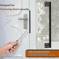 thumbnail image 3 of 7-inch Door Latch Guard Plate L-Shaped Stainless Steel Door Security Protector Latch Cover - Stainle, 3 of 5
