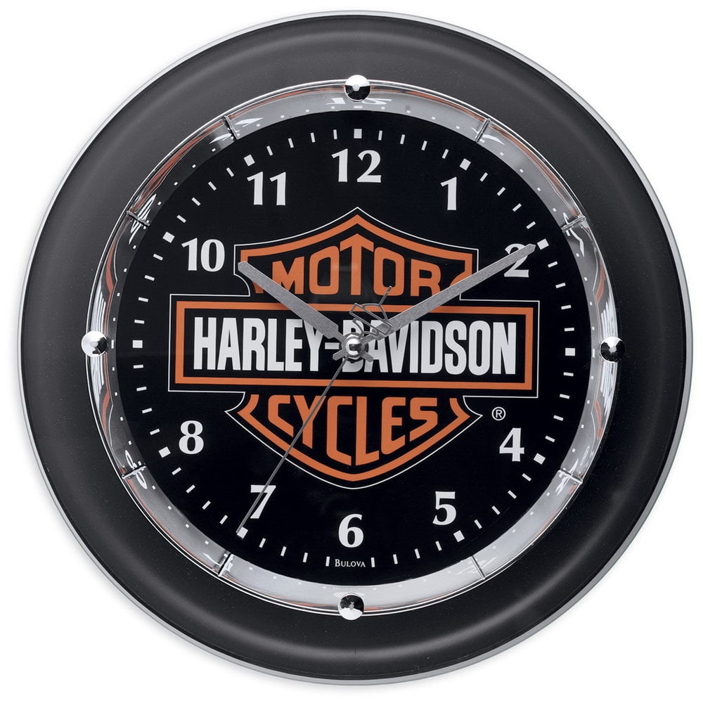 Genuine HarleyDavidson Chrome Plated Wall Clock Bar & Shield 9920812V