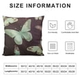 thumbnail image 5 of BANET Throw Pillow Covers Home Decor  Butterfly Botanical Summer Vintage Spring Leaf Pillow Cases Decorative  Outdoor Cushion Couch Sofa Pillowcases 12x12in, 5 of 5