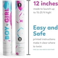 thumbnail image 3 of TUR Pink Gender Reveal Powder Cannons Biodegradable 2-Pack, Baby Shower Party Decorations – 12 Inch, 3 of 6