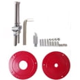 thumbnail image 4 of Graflsoa Red Multi-functional Router Table Insert Plate with DIY Lift Kit for Precision Woodworking, Aluminum Alloy, 300x235mm, Includes Rings and Tools, 4 of 6