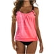 thumbnail image 1 of Traje de baño para mujer Camiseta sin mangas Traje de baño de dos piezas con pantalones cortos Traje de baño conservador OAVQHLG3B Store  lin121212, 1 of 3