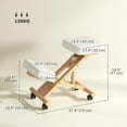thumbnail image 3 of HOMCOM Ergonomic Kneeling Chair, Posture Chair for Home Office, Cream White, 3 of 10