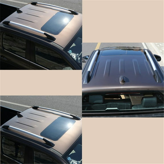 Acaigel 1M Aluminum Alloy Black   Silver Luggage Rack Refit Special Side Bars Rails Car Top Frame